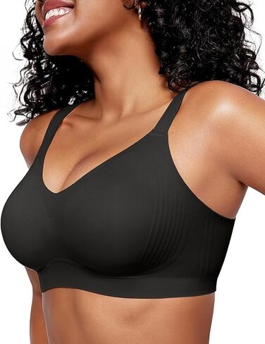 OEAK Womens Wireless Seamless Bras Full Coverage Supportive Lounge Bra Push Up Plus Size Everyday Bra Comfortable Tshirt Bras in Kuwait