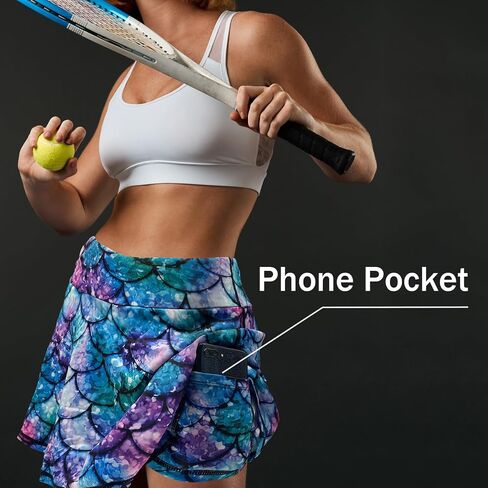 Womens Tennis Skirts Skorts High Waisted Golf Pleated Skirt for Athletic Running Pickleball Workout in Saudi Arabia