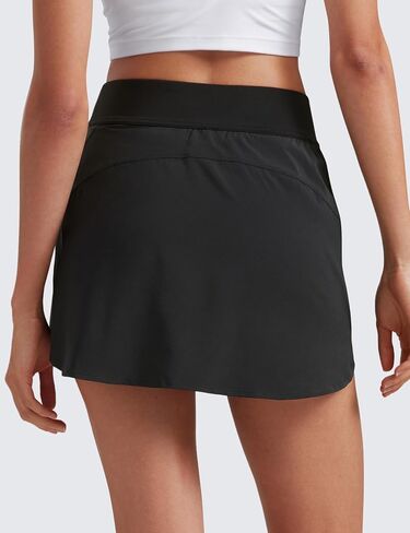 CRZ YOGA Dolphin Golf Skirts for Women A Line High Waisted Casual Athletic Mini Tennis Pickleball Skort with Zipper Pocket in Saudi Arabia
