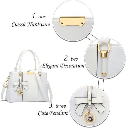 KKXIU 3 Zippered Compartments Purses and Handbags for Women Top Handle Satchel Shoulder Ladies Bags in Saudi Arabia