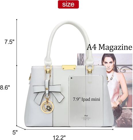 KKXIU 3 Zippered Compartments Purses and Handbags for Women Top Handle Satchel Shoulder Ladies Bags in Saudi Arabia