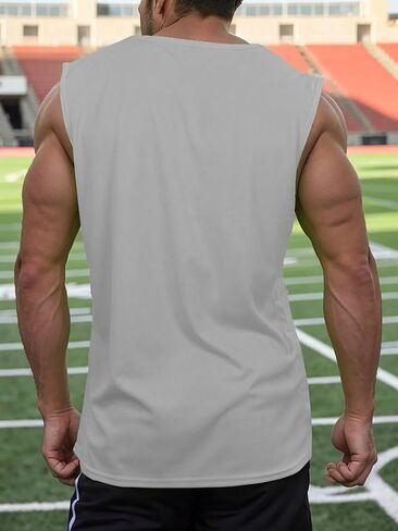 قمصان رجالي للتمرين بدون أكمام، سريعة الجفاف، بدون أكمام، قمصان للجري والصالة الرياضية، قمصان صيفية شبكية in Kuwait