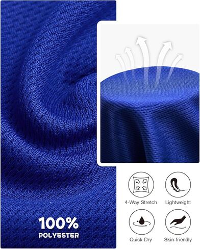 Haloumoning Boys Athletic Basketball Shorts Kids Mesh Active Quick Dry Shorts with Pockets 5-14 Years in Kuwait