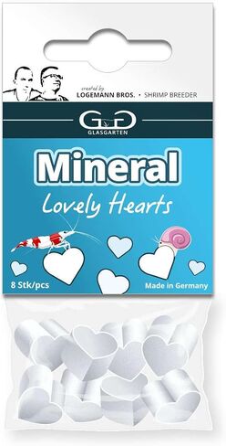 Generic GlasGarten Mineral Hearts - Supplementary Feed for Ornamental Shrimp, Snails, Crayfish and Crabs, 100g in Saudi Arabia