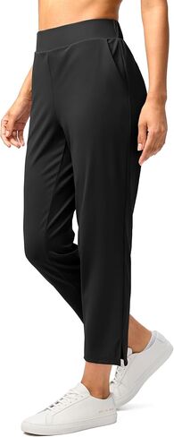 G Gradual Women's Pants Ankle 7/8 Golf Pants 3 Pockets Stretchy Travel Pants Inner Drawstring for Work Business Casual in Kuwait