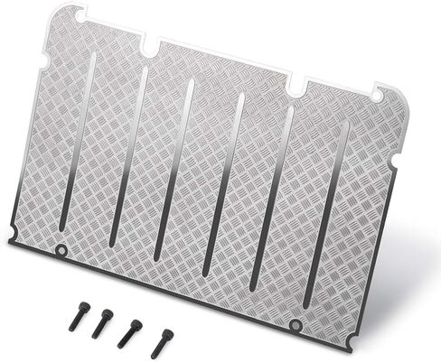 Stainless Steels Luggage Rack Anti-Skid Plate Upgrade Parts for 1/10 Tra-xxas TRX4 Defender RC Crawler Car (Black) in Saudi Arabia