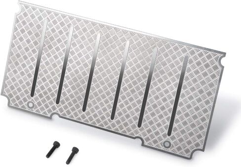 Stainless Steels Luggage Rack Anti-Skid Plate Upgrade Parts for 1/10 Tra-xxas TRX4 Defender RC Crawler Car (Black) in Saudi Arabia