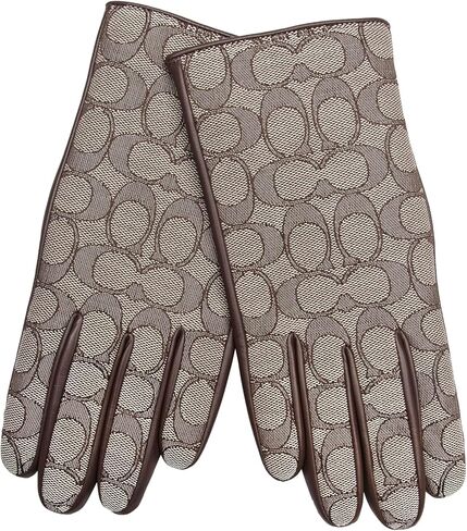 Coach womens Signature C Leather Tech Glove in Saudi Arabia