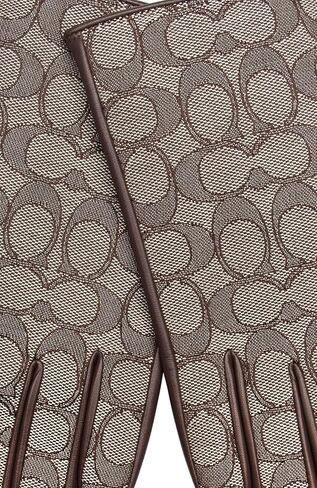 Coach womens Signature C Leather Tech Glove in Saudi Arabia