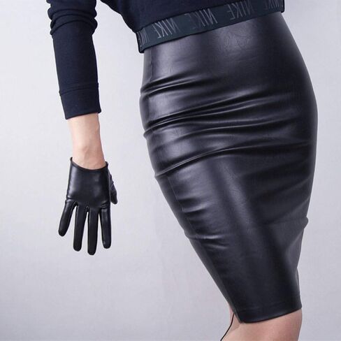 DooWay Short Leather Gloves Women Soft PU Fancy Tea Party Cocktail Costume Dress Up Accessorty in Saudi Arabia