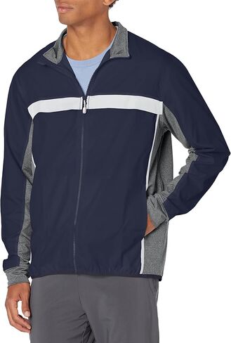 Men's Wind Resistant Swish Colorblock Mock Neck Full Zip Jacket in Kuwait