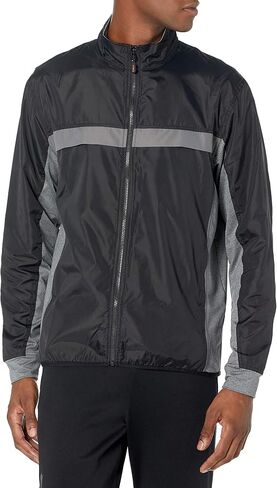 Men's Wind Resistant Swish Colorblock Mock Neck Full Zip Jacket in Kuwait