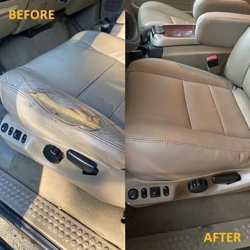غطاء مقعد جلدي أسفل السائق متوافق مع Ford F250 F350 Super Duty Lariat 2002 2003 2004 2005 2006 2007 in Kuwait
