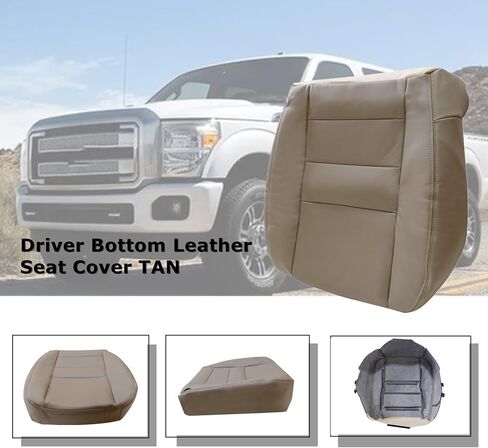 غطاء مقعد جلدي أسفل السائق متوافق مع Ford F250 F350 Super Duty Lariat 2002 2003 2004 2005 2006 2007 in Kuwait