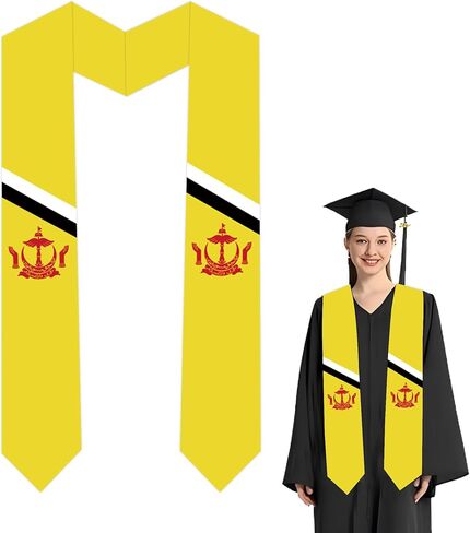 National Flag Graduation Stole,Graduation Sash Class of 2025 for Study Aboard,Adult Unisex Graduation Gifts in Saudi Arabia