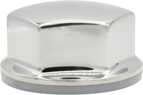 Vinland Marine 316 قارب من الفولاذ المقاوم للصدأ عجلة القيادة في المنتصف مقاس خيط الجوز السداسي 1/2"-20 لعجلة قيادة قارب الجير، التوجيه الهيدروليكي للقوارب، غطاء مركزي لعجلة قيادة القارب in Kuwait