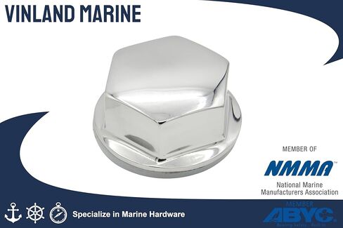 Vinland Marine 316 قارب من الفولاذ المقاوم للصدأ عجلة القيادة في المنتصف مقاس خيط الجوز السداسي 1/2"-20 لعجلة قيادة قارب الجير، التوجيه الهيدروليكي للقوارب، غطاء مركزي لعجلة قيادة القارب in Kuwait