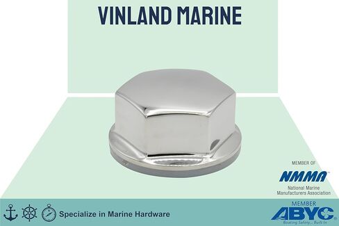 Vinland Marine 316 قارب من الفولاذ المقاوم للصدأ عجلة القيادة في المنتصف مقاس خيط الجوز السداسي 1/2"-20 لعجلة قيادة قارب الجير، التوجيه الهيدروليكي للقوارب، غطاء مركزي لعجلة قيادة القارب in Kuwait
