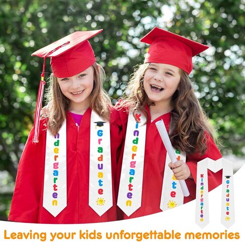 2Pcs Kindergarten Preschool Graduation Stole Class of 2025 Graduation Sash Custom Graduation Stole for Kids in Saudi Arabia