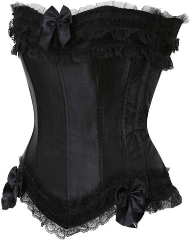 Gothic Women Plus Size Zip Party Club Night Lace Bustiers Corsets in Kuwait