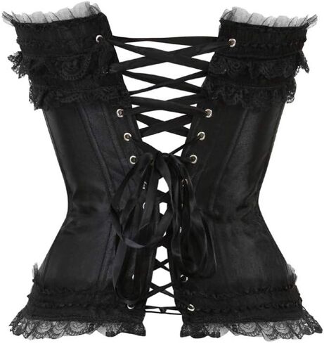 Gothic Women Plus Size Zip Party Club Night Lace Bustiers Corsets in Kuwait