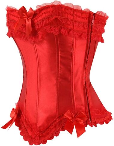 Gothic Women Plus Size Zip Party Club Night Lace Bustiers Corsets in Kuwait