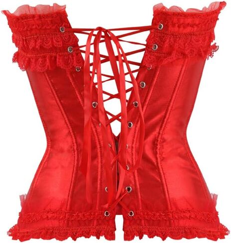 Gothic Women Plus Size Zip Party Club Night Lace Bustiers Corsets in Kuwait