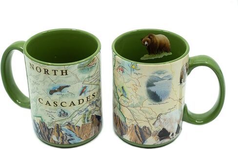 Santa Catalina Island Map Ceramic Mug (Large 16oz) Coffee Cup, Tea, Cocoa, Hot Chocolate, Brew Mugs, and Cold Drinks, BPA-FREE - For Office, Home, Gift (Individual Mug) in Saudi Arabia