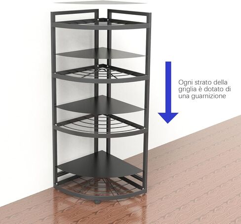 RA01,2-Tier Kitchen Storage Rack, Corner Rack Shelves, Pot Storage Rack H*31cm/W*30cm in Kuwait