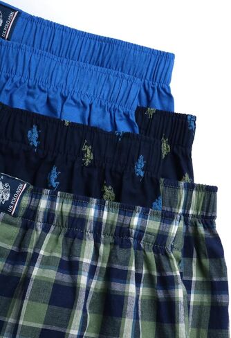 U.S. Polo Assn. Men's Underwear - Woven Boxers with Functional Fly (6 Pack) in Saudi Arabia