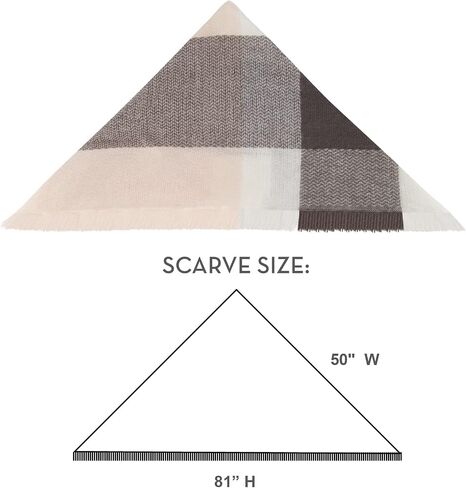 Plaid Blanket Scarf Winter Warm Fall Scarfs for Women, Lightweight Woven Soft Oversized Stylish Tartan Scarves Shawl Wraps in Kuwait