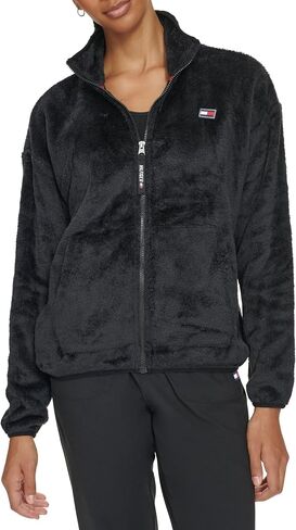 Tommy Hilfiger Women's Sport Sherpa Stand Collar Jacket in Saudi Arabia