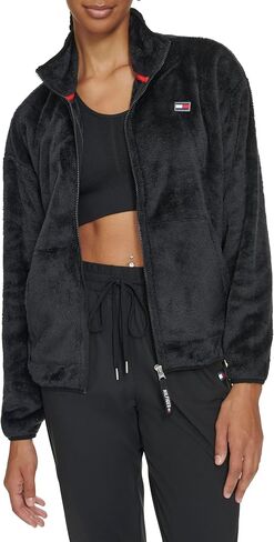 Tommy Hilfiger Women's Sport Sherpa Stand Collar Jacket in Saudi Arabia