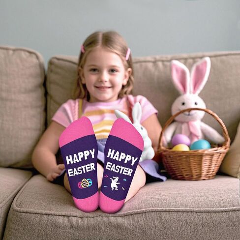 7th 8th 9th10th Birthday Gifts for Girls Boys Kids - Fun 7 8 9 10 Year Old Cute Socks Easter Gifts Stocking Stuffer in Kuwait