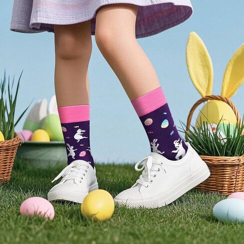 7th 8th 9th10th Birthday Gifts for Girls Boys Kids - Fun 7 8 9 10 Year Old Cute Socks Easter Gifts Stocking Stuffer in Kuwait