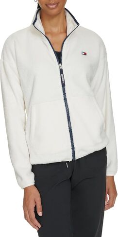 Tommy Hilfiger Women's Sport Sherpa Stand Collar Jacket in Saudi Arabia