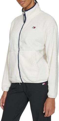 Tommy Hilfiger Women's Sport Sherpa Stand Collar Jacket in Saudi Arabia
