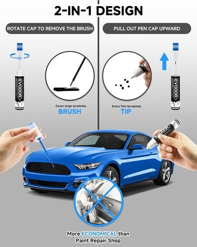 E7 VELOCITY Blue Metallic Touch Up Paint for Ford - MACTENT MATCH 2 in 1 Paint Pen in Kuwait