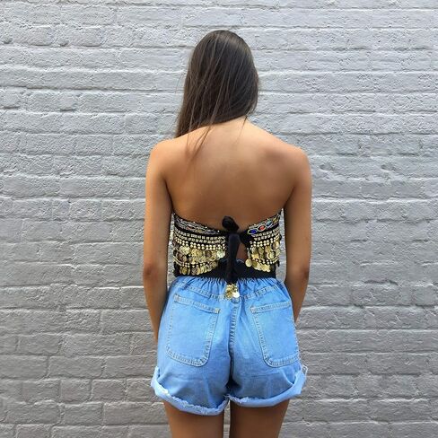 MUNAFIE Belly Dance Hip Scarf Belly Dancing Multi-Row Coin Noisy Belt Skirt in Kuwait