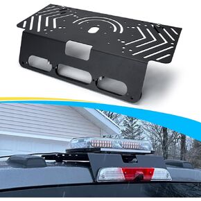 TOPOWN Metal Drill-Free Light Bar Cab Mount for Ford F-150 (2015+) for Ford F-250-F-550 (2017+), Drill-Free Light Bar Cab Mount for Magnetic Light Bar, Support Bolt-on Mounting (Matte Black)