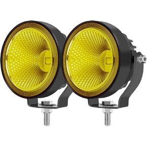 Led Pod Light 4x4 Offroad Driving Lights 2PCS 4 Inch 60W Super Bright Waterproof Work Auxiliary Lights Bumper Lights Fit For 12V 24V Car Truck ATV Boat Motorcycle Round Fog Lights