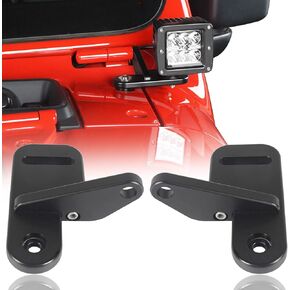 Hooke Road Cowl Light Mount Pillar Cube Light Mounting Brackets for Jeep JL Wrangler & Gladiator JT 2018 2019 2020 2021 2022 2023 2024- Pair