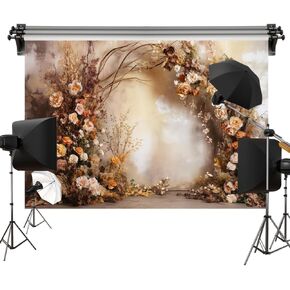 Kate Romantic Wedding Flowers Backdrop Floral Arch Bridal Decoration Background Photography Studio Props 7x5ft
