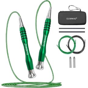 Speed Jump Rope, Removable Weighted Double Under Jumping Rope for Men, Trainning Skipping Rope for Women, Easy to Adjust Length with a Self-Locking System, Crossfit Fitness for Adults Kids