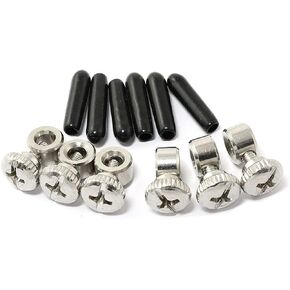 6 Sets Replacement Screws and End Caps for Speed Cable Jump Ropes