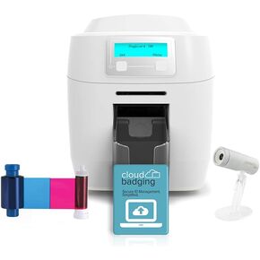 Magicard 300 ID Card Printer Bundle (Dual-Sided, Printer + Ribbon + Cards)