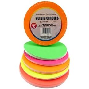 Fluorescent Posterboard Circles
