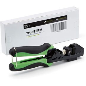 trueCABLE 90 Degree RJ45 Keystone Jack Termination Tool, Cat5e/Cat6/Cat6A Ethernet Cable EZ Termination, trueTERM