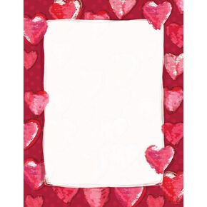 Great Papers! Cutout Hearts Letterhead, 80 Count, 8.5"x11" (2014319)