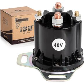 Golf Cart 48V Solenoid for EZGO RXV, 4 Terminal 150A, Replace OEM# 624317, 649373
